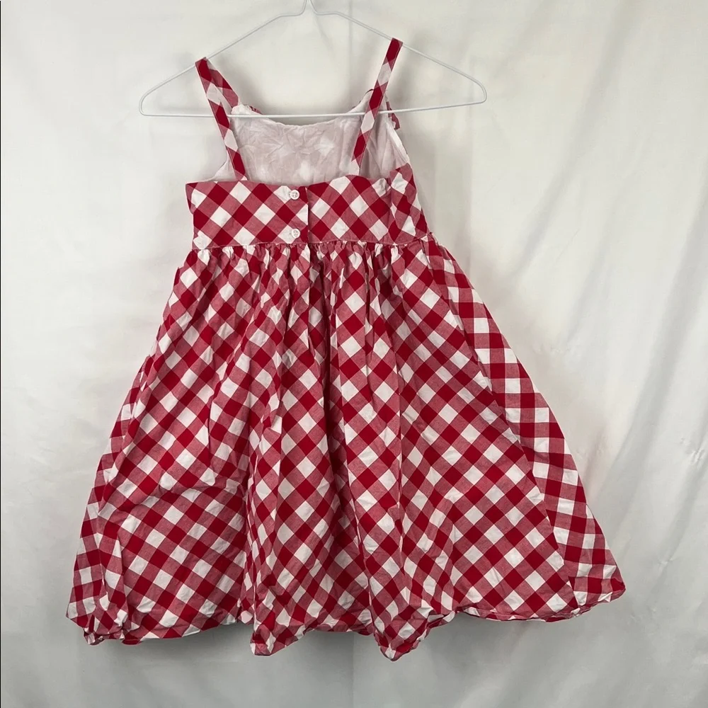 Gymboree - Size 7 - Girls Dress - Red and White Plaid - Picnic - Sleeveless